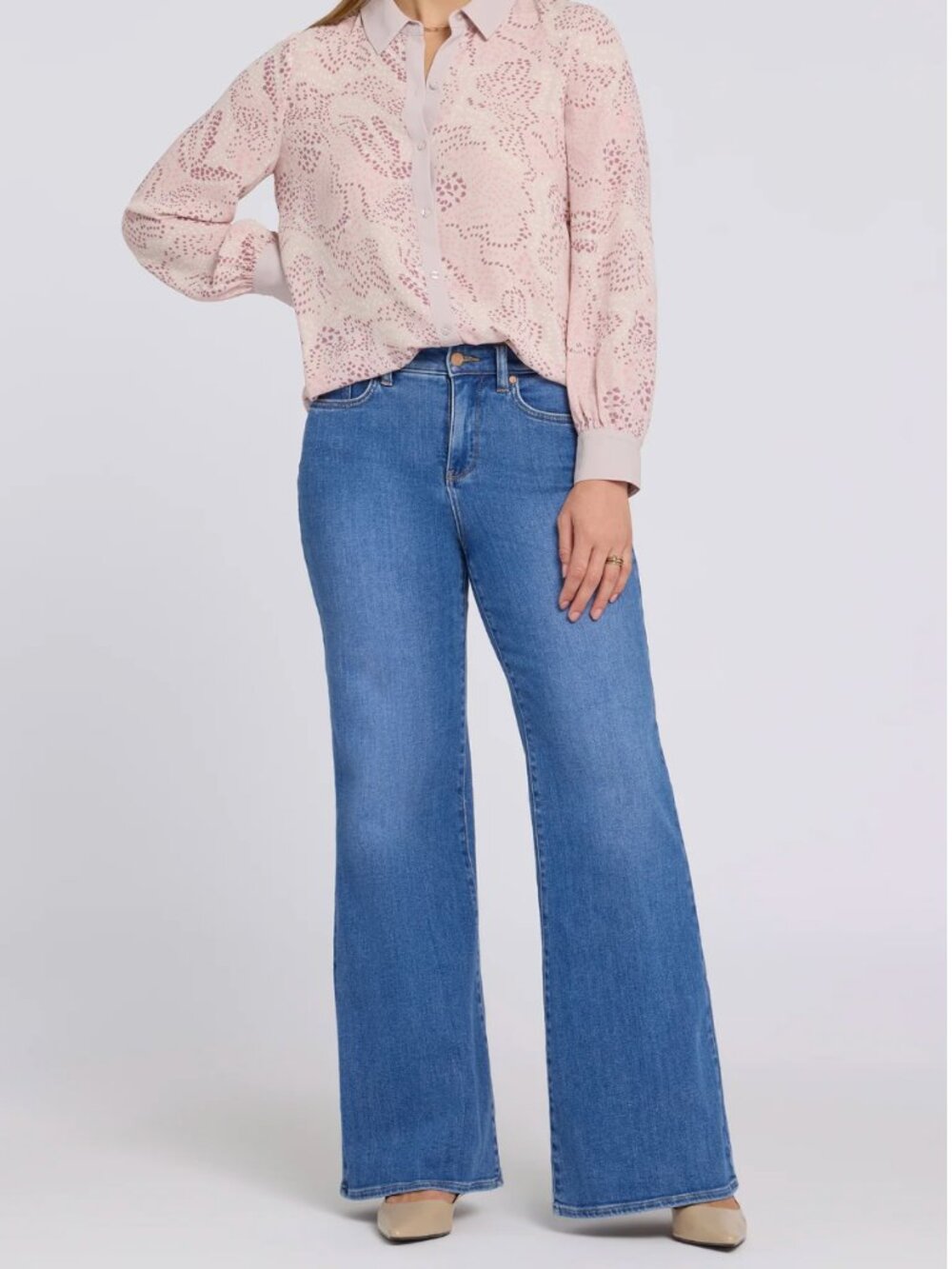 NWT NJDJ Mia Palazzo Jeans sz. 16 with 33" inseam